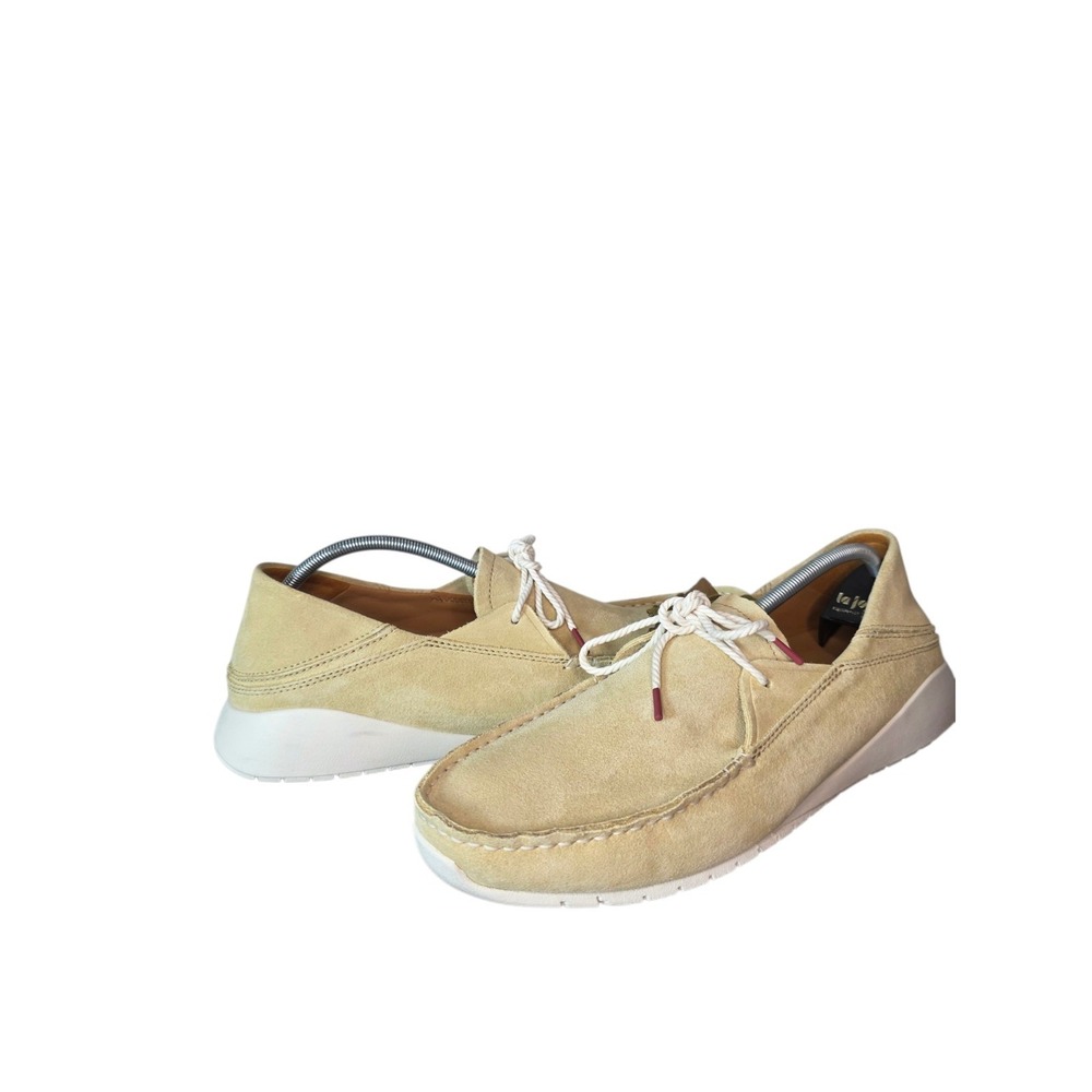 OluKai Ka'a Men's 11 Golden Sand Suede Driver Moccasin Comfort Loafers NWT